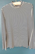 Blusa de ioga listrada azul marinho e branca grande Carve Designs comprar usado  Enviando para Brazil