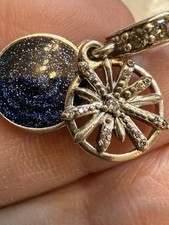 Autêntico pingente de berloque pendente de prata esterlina Pandora desejos deslumbrantes esmalte , usado comprar usado  Enviando para Brazil