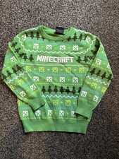 Minecraft christmas jumper for sale  KENDAL