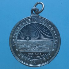 Genova medaglia 1892 usato  Firenze