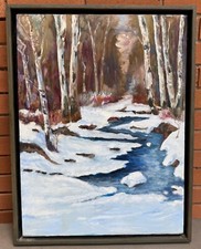 Contemporary winter landscape for sale  Belleville