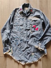Vintage Anos 60 Big Mac JC Penney Chambray Botão para Cima Bordado Personalizado Tamanho WM comprar usado Vintage Anos 60 Big Mac JC Penney Chambray Botão para Cima Bordado Personalizado Tamanho WM comprar usado  Enviando para Brazil