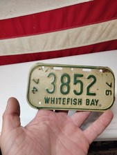 Vintage bicycle license for sale  Antigo