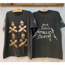 Camisa ponto único vintage Metallica Birth School morte tamanho GG anos 90 REIMPRESSÃO comprar usado  Enviando para Brazil