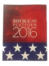 Plataforma oficial da Convenção Nacional Republicana de 2016 presidente Donald Trump, usado comprar usado  Enviando para Brazil