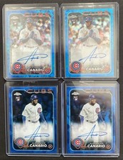 Usado, 2024 Topps Chrome ALEXANDER CANARIO refrator de safira azul automático novato controle remoto comprar usado  Enviando para Brazil