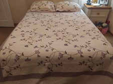 LINDA COLCHA KING SIZE FLORES ROXAS comprar usado  Enviando para Brazil