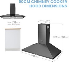 Comfee chimney cooker for sale  BOLTON