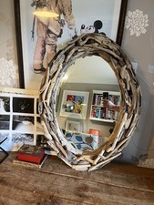 Driftwood oval mirror for sale  WORCESTER PARK