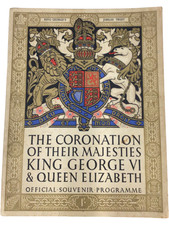 Coronation programme king for sale  UK