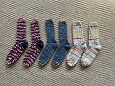 Paar handgestrickte wollsocken gebraucht kaufen  Oberzent