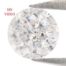 Diamante natural suelto forma redonda 0,29 quilates 4,10 mm sal y pimienta diamante KQ2003 segunda mano  Embacar hacia Mexico