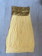 Y2k yellow sequin for sale  TELFORD