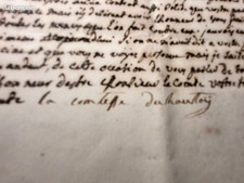 Lettre autographe manuscrite d'occasion  Château-Renault
