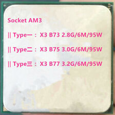 CPU AMD Phenom Triple-Core X3-B73 X3-B75 X3-B77 soquete AM3, usado comprar usado  Enviando para Brazil
