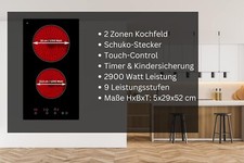 Glaskeramik doppelkochplatte c gebraucht kaufen  Dorsten