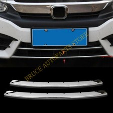 Tampa de moldura de para-choque dianteiro cromado acabamento grade tampa p para Honda Civic 2016-2018, usado comprar usado  Enviando para Brazil