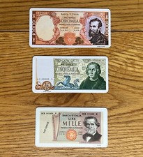 Banconote italiane miniatura usato  Firenze