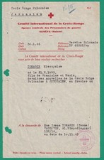 Używany, POLAND- List Czerwonego Krzyża, Jerozolima - Warszawa 1945 - 1946 na sprzedaż Używany, POLAND- List Czerwonego Krzyża, Jerozolima - Warszawa 1945 - 1946 na sprzedaż  PL