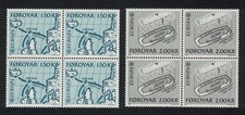 Faroe Is. Viking Voyages in North Atlantic Blocks of 4 1982 MNH SG#69-70, usado comprar usado  Enviando para Brazil