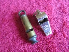 Two vintage whistles for sale  NORTH WALSHAM