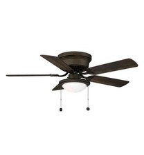 Hugger 44 pol. Ventilador de teto LED interno bronze polido a óleo com kit de luz comprar usado  Enviando para Brazil