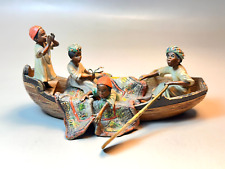 Barco de bronze vintage Viena com festa de casamento moura para 4 pessoas remo junto comprar usado  Enviando para Brazil