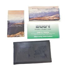 Jeep Grand Cherokee WJ 2001 01 OEM Manual do Proprietário Livro com Bolsa de Armazenamento FRETE GRÁTIS comprar usado  Enviando para Brazil