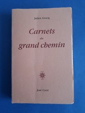 Gracq julien. carnets d'occasion  Paris XVII