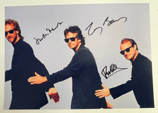 Usado, Genesis Phil Collins, Tony Banks, Mike Rutherford autógrafo foto 8 x 12 com certificado de autenticidade comprar usado  Enviando para Brazil