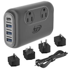 Transformador conversor de tensão 230W 220V para 110V Step Down, 4 USB carregador de viagem, usado comprar usado  Enviando para Brazil