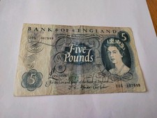 Five pound banknote for sale  EASTBOURNE
