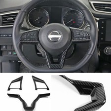 Guarnição interna da tampa do volante para Nissan LEAF 2018-2021 2023 fibra de carbono ABS comprar usado  Enviando para Brazil