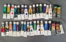 Lote de 33 tubos pequenos de tinta acrílica Reeves usados ainda macios, usado comprar usado  Enviando para Brazil