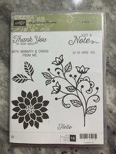 Frases floridas Stampin Up 141534 inclui 8 selos - Conjunto 1 de 2 apenas comprar usado  Enviando para Brazil