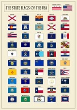 Usa state flags d'occasion  Expédié en Belgium