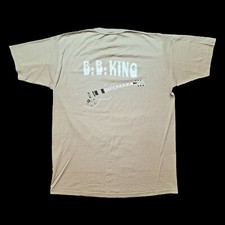 Vintage Anos 80 Jerzees Russell B.B. Camiseta gráfica dupla face King Guitar Music comprar usado  Enviando para Brazil