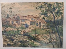 Ancien tableau huile d'occasion  Saint-Victoret