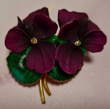 Veilchen modeschmuck brosche gebraucht kaufen  Hof