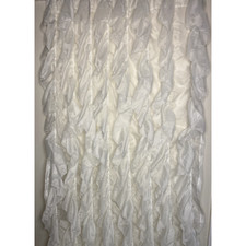 Usado, Painel cortina de janela vertical branco transparente com babados 50 x 84" comprar usado  Enviando para Brazil