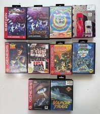 Lote de 10 juegos SEGA Genesis - CIB, en caja, Vapor Trail, Hyperstone Heist, retro segunda mano  Embacar hacia Mexico