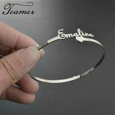 Pulseira de nome personalizada ajustável feminina joia presente aço inoxidável comprar usado  Enviando para Brazil