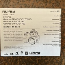 Usado, Fujifilm Finepix S2500 / S2700HD/ S1800/1900/1600/1700  - Manual de base comprar usado  Enviando para Brazil