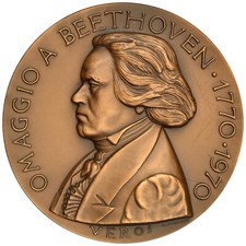 Medaglia beethoven bicentenari usato  Italia