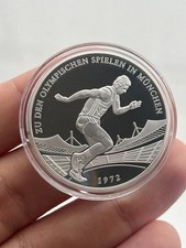 ALEMANHA 925 PRATA JOGOS OLÍMPICOS MUNCHEN 1972 MEDALHA BARRA LINGOTE comprar usado  Enviando para Brazil