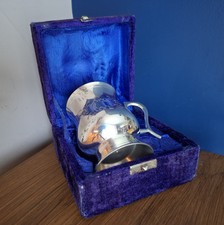 Silverplated boxed tankard for sale  ENNISKILLEN