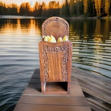 Rustic carved wooden for sale  GRIMSBY