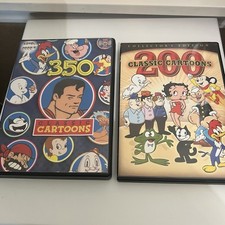 2pc Classic Cartoons 8 DVDs Collectors 350 + 200 Popeye Betty Boop Felix Woody segunda mano  Embacar hacia Mexico