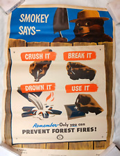 smokey bear poster for sale  Madison