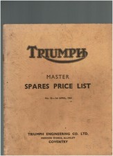 Original triumph master for sale  OLDHAM